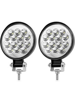 Buy 2PCS LED Fog Lights, Round 3 Inch Slim Pods Spot White Driving Reverse Small Circle Work Light Bar Kit for Jeep Truck Off-Road ATV UTV SUV Car Motorcycle Boat Tractor Hood Bumper Mount in Saudi Arabia