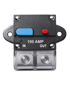 Buy 100 Amp Circuit Breaker, Resettable Circuit Breaker Manual Reset Switch Button for RVs Trolling Boat Marine Truck Vehicles Stereo Audio Electronic Battery Solar System, 12V-48VDC in UAE