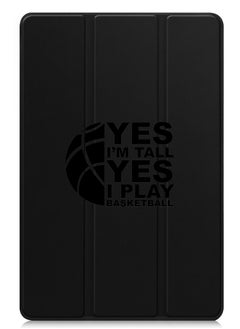 Buy Protective Flip Case For Huawei MatePad SE 11 (2024) With Trifold Stand Auto Wake Sleep Shockproof Cover Basketball black in UAE