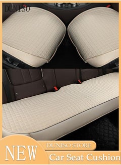 Buy 3PCS Auto Breathable Universal Four Seasons Car Seat Covers Luxury Include Front Car Seat Protector and Rear Car Seat Cushion Compatible with 95% Vehicle Fit for Cars Truck SUV or Vans in UAE