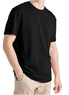 Buy Relaxed Fit T-shirt For Men – Cotton - Half Sleeves Crew Neck Tee in Egypt