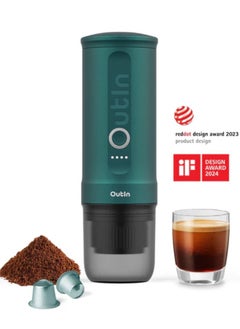 Buy Outin Nano Portable Espresso Machine- Teal in UAE