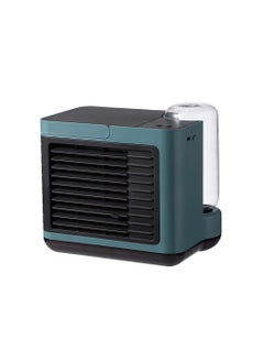 اشتري 3-Speeds Mini Desktop PortableNegative Ion Air Cooler Fan Humidifier with Night Light 4W 2000mAh GXZ-F832 Green في السعودية