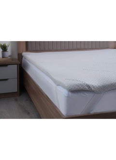 Buy Protection Healthguard Memory Foam Mattress Topper 180X200X4Cm White in UAE