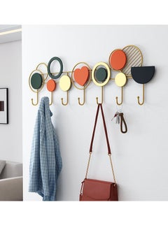 Buy Multifunctional wall mount with 7 hooks Hooks 65x21cm in UAE