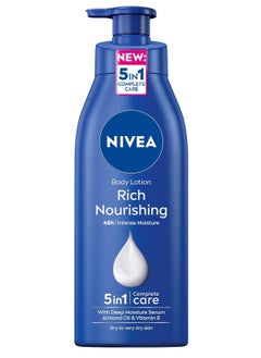 Buy NIVEA Body Lotion Extra Dry Skin, Nourishing Almond Oil & Vitamin E, 400ml in Saudi Arabia