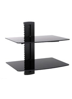 Buy 2-Layer Shelf Audio Video DVD Wall Stand For Below 32 Inch Black in Saudi Arabia