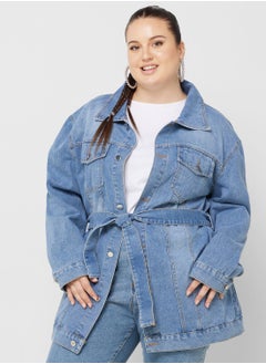 Buy Button Down Denim Jacket in Saudi Arabia