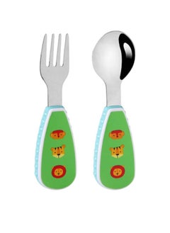 اشتري Animals Kids Spoon and Fork Cutlery Set with Case في الامارات