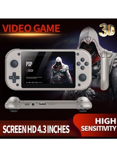 Buy New M17 handheld TV game console box, 3D arcade 4K high-definition PSPPS1 256G memory, LCD display screen, 4.3 inches, including over 30 languages in Saudi Arabia