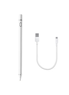 اشتري يتميز قلم Apple iPad Stylus برأس رفيع يبلغ 1.2 ملم باللون الأبيض في السعودية