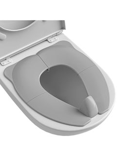 Buy Foldable Toddler Potty Training Toilet Seat - Non-Slip Covers with Splash Guard, Fits Round and Oval Toilets, Ideal for Boys and Girls Travel in Saudi Arabia