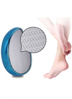 Buy Glass Foot File Callus Remover, Innovative Nano Crystal Feet Scrubber for Travel Use, Portable Pedicure Foot Sc for ed Heel (Blue) in Saudi Arabia