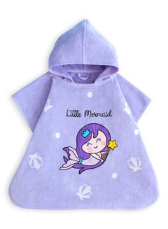 Buy Milk&Moo Kids Poncho Little Mermaid Hooded Beach Towels for Kids in UAE