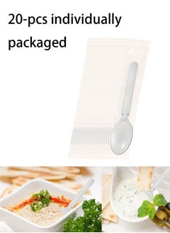 Buy Individually Wrapped Disposable Spoons Portable Hygienic Food Grade Spoons 20-Pack in Saudi Arabia