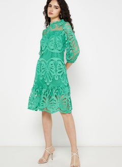 Buy Schifflli Dress With Cut Out Detail in UAE
