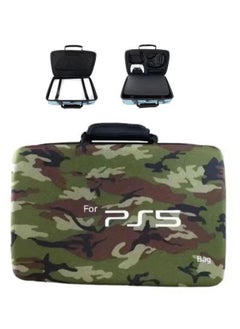 Buy PS5 Carrying Case Travel Storage Bag Compatible with Playstation (CAMOUFLAGE GREEN) in UAE