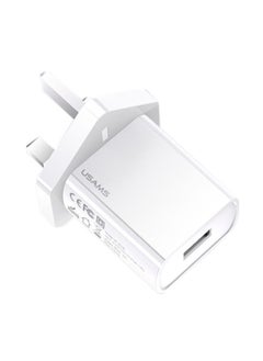 Buy Portable Fast Charger UK Plug Single USB 2.1A Travel Charging Adaptor For Smartphone in UAE