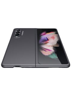 Buy Protective Phone Case Hard Cover For Samsung Galaxy Z Fold 3 Black in Saudi Arabia