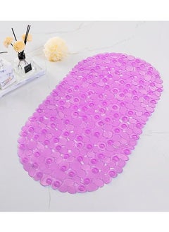 Buy 2 Pack Anti Slip Bath Mat Safety Non Slip Mat with Suction Cups Durable Soft Rubber Bath Tub Shower Mat with Suction Cups Large Size Machine Washable Non Skid Light Weight PVC Mat Pink in UAE