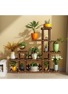 Buy Wooden Plant and Flower Display Stand Flower Storage Rack in Saudi Arabia