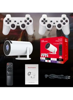 Buy HY-300 HD Projector: 64GB TF Card, 10,000 Games, Dual Consoles, Android 11.0, 120 Lumens, WiFi 6, Bluetooth 5.0, HDMI/USB in UAE