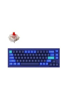 Buy Keychron Q2 QMK Gateron G-PRO Mechanical Keyboard with RGB, Red Switch and Costom Hot-swappable - Navy Blue in UAE