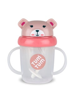 اشتري Tippy Up Cup With Weighted Straw, Series 3 - Pink في الامارات