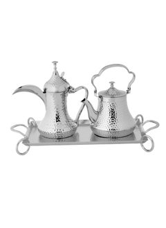 Buy Stainless Steel Tea Pot And Dallah 3 Pieces in Saudi Arabia