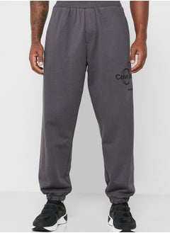 Buy Mono Logo Washed Sweatpants in UAE