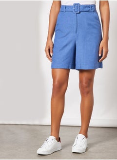 Buy Belted Longline Shorts in UAE