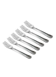 Buy Stainless Steel Table Fork Kitchen Classic 6Pc Cutlery Set GF9021 in UAE