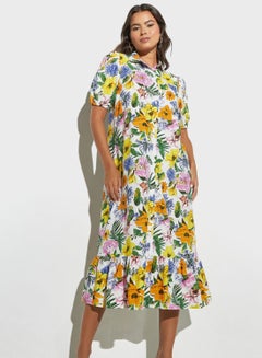 اشتري Tiered Printed Dress في الامارات