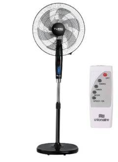 اشتري Unionaire Stand Fan, 18 Inch, Black With Remote- UFS18-BR-TB-PRO في مصر