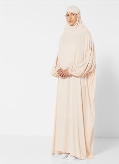 Buy Praying Dress In Plain Colour With Attached Veil in Saudi Arabia