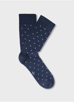 Buy Polka Dot Print Crew Socks in UAE