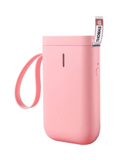 Buy Portable Wireless Thermal Label Printer Pink in UAE