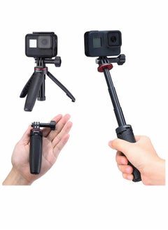 Buy Extendable Bluetooth Selfie Stick with Detachable Wireless Remote and Tripod Selfie Stick Compatible with Gopro Hero 8/7/6/5 Black DJI Osmo Action Action Camera Accessory Kits in Saudi Arabia