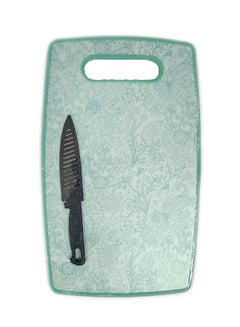 Buy Plastic Cutting Board With Knife 36.6x22.5x1cm in Saudi Arabia