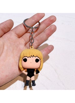 Buy American Pop Singing Star Taylor Swift Cartoon Keychain in Saudi Arabia