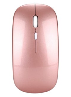 Buy HXSJ M80 2.4G Ergonomic Wireless Rechargeable Silent Mouse Rose Gold in UAE