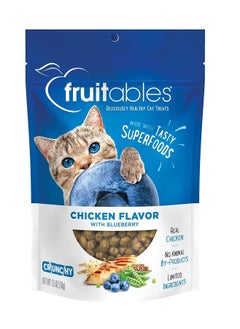 Buy Chicken Flavor with Blueberry Cat Treats 70g in UAE