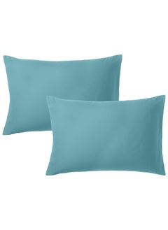 اشتري Premium Blue Queen Pillow Cases - 2 Piece Set Pillow Cover - Soft Brushed Microfiber Fabric - Pillow Cases Standard Size (20x30 Inches) by Infinitee Xclusives في الامارات