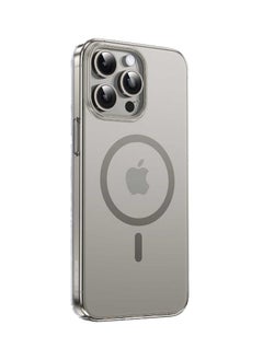 Buy Magsafe Delgado PC Case for iPhone 15 Pro Max - Titanium Gold in UAE