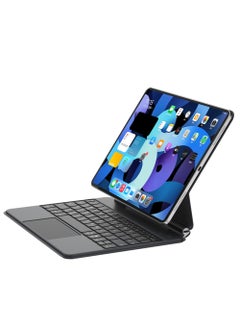 Buy Arabic and English Keyboard Case Compatible with IPad Pro 11 Inch 2024 (M4 5th Gen) Magnetic Touchpad Keyboard Case with Auto Sleep/Wake For iPad Pro 11 inch 2024 Model Numbers: A2836 / A2837 / A3006 in UAE