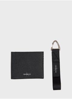 Buy Logo Bifold Wallet And Keyring Set in UAE