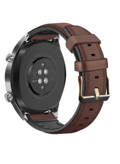 Buy Leather Band 20MM Strap For Samsung Gear Sport/Watch 4/Watch 5 /Watch 5 Pro /S2 classic/active 2 40mm 44mm/Amazfit GTS 3/ GTS 4/4 Mini/Bip 3/Pro/GTS 2 mini/GTS 2e/Bip U/UPro in Egypt