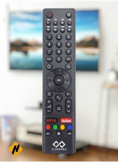 Buy Class Pro LCD LED TV Remote | Replacement Remote Control For Class Pro Smart TV LCD LED with Netflix & YouTube Key Buttons in Saudi Arabia