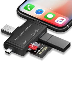 اشتري SD Card Reader for Android Micro SD Card to USB Adapter USB C SD Card Reader for Camera Memory Card Reader Wansurs SD Card Reader for PC Phone Pads 7 in 1 Black في الامارات