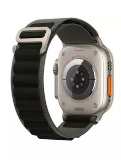 Buy Original Watch Ultra band, size 42/44/45/49 Black/Green in Saudi Arabia
